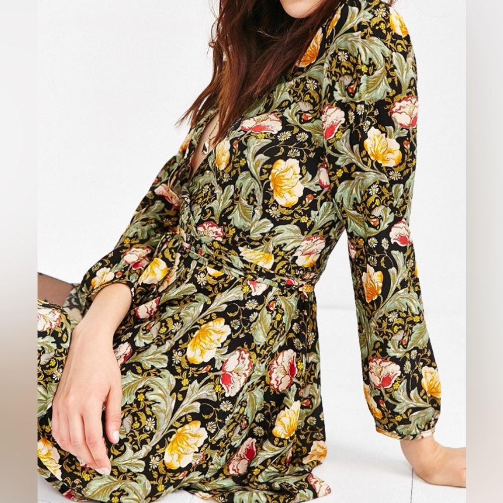 Urban Outfitters Ecote Floral Wrap Dress